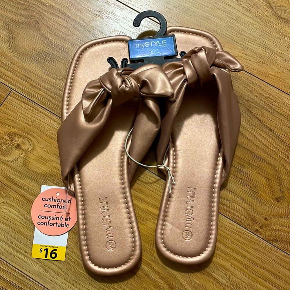 NWT slip on sandals
